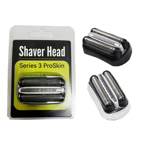 32B S3 udskiftningshoveder til barbering, kompatibel med Braun Series 3 elektriske barbermaskiner