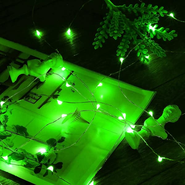 Batteridrivna LED-ljusslingor, 4-pack Mini Batteridrivna Koppar Green_MGF Green 4 Pack