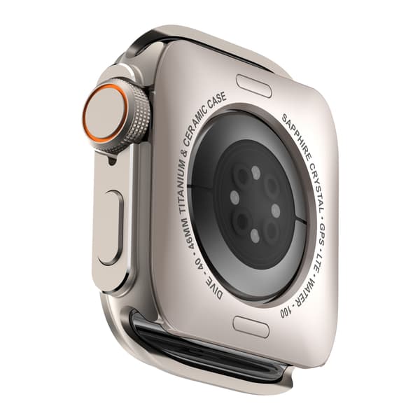 Durable Metal Case for Apple Watch Series 10 46mm Silver Silver