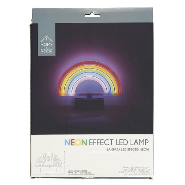 Regnbue LED-lampe med neoneffekt_MGF