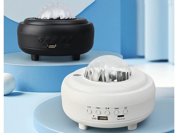 LED nattlys stjerneprojektor aurora sky projektor bluetooth høyttaler_MGF