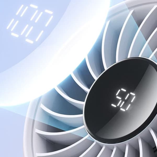 Handheld Fan: Portable and Powerful Cooling White White