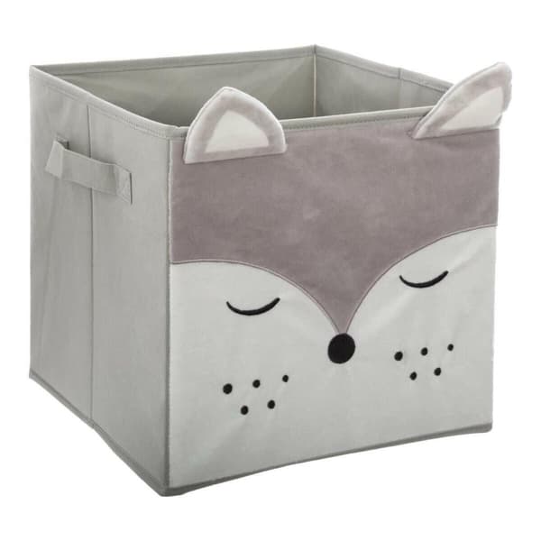 FOX HYLLBOX, harmaa, valmistettu kankaasta, 29x29 cm_MGF