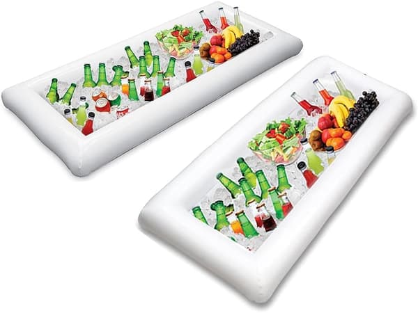Oppustelig serveringsbar - iskøler - 131 x 62 cm - BBQ