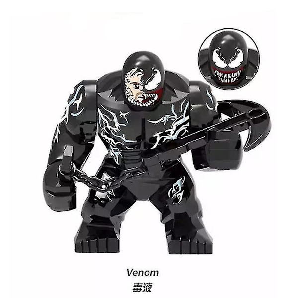 6 stk Venom Store Minifigurer Byggeklosser Lekesett Actionfigurer