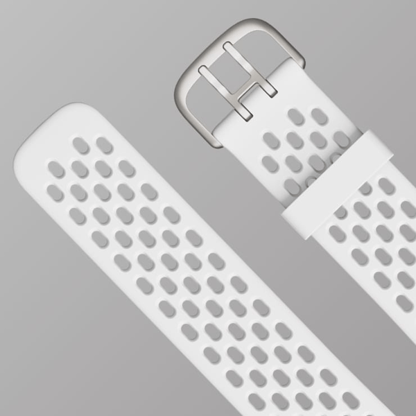 Fitbit Charge 5 armband sport silikon 3-pack Turkos/Korall/Vit