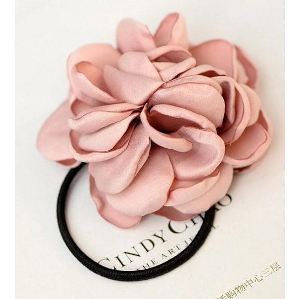 2 stk Blomst Hårklemmer for Kvinner, Mote Hårtilbehør Elegante Kvinner Tøy Rose Blomst Hårklemmer Kvinner Jenter Tilbehør Red bean paste powder + red