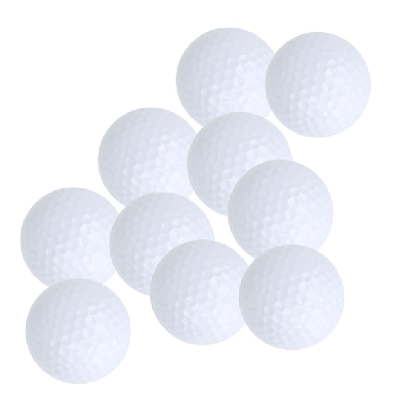 10 stk. dobbeltlags golftræningsbolde, bløde puttetræningsbolde, golftilbehør 0.3