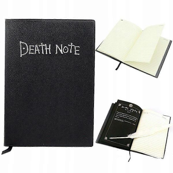 Sæt med Anime Death Note Notesbog og Fjerpen_OF