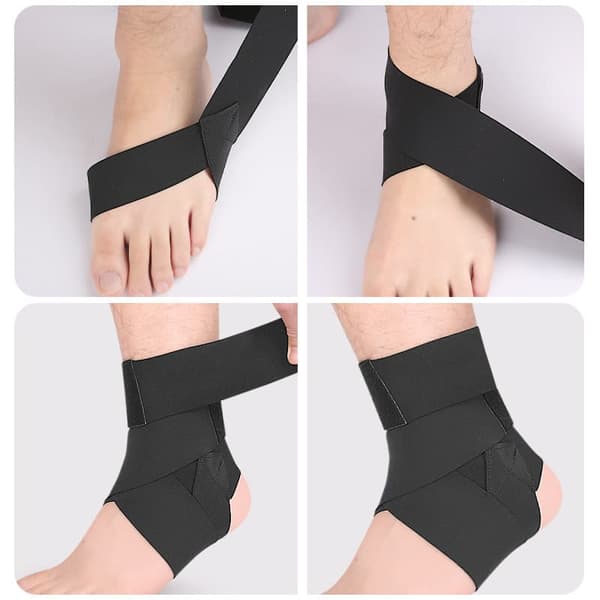 INF Ankle Support Breathable Compression Ankle Brace Svart L
