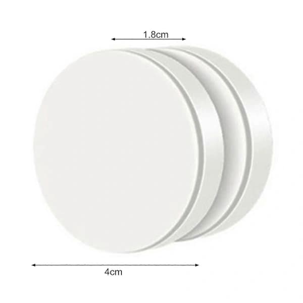 12-pack duschdraperivikter belagda magnetiska kraftiga ingen installation för badrumsgardiner dukar vit 4cm