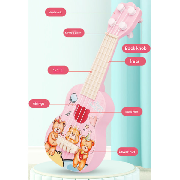 Børn kan spille ukulele tegneserie dinosaur guitar legetøj musikinstrument grænseoverskridende tidlig uddannelse oplysning musiklegetøj Dinosaur version