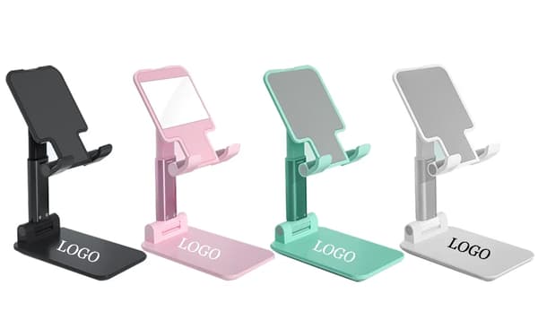 Hopfällbart Utdragbart Telefonställ för Skrivbord Universal Justerbart Smartphone Tabletställ rosa_MGF pink
