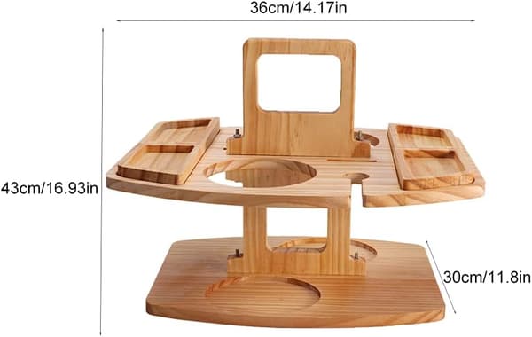 Bärbart picknickbord, trävinpicknickbord för utomhusbruk
