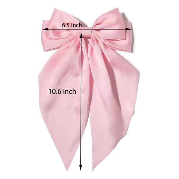 Store hårbånd / rosetter rosa + hvit Pink + White