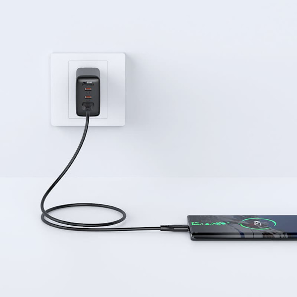 Telefonkabel USB - USB-C 3A 1,2m hvid_MGF