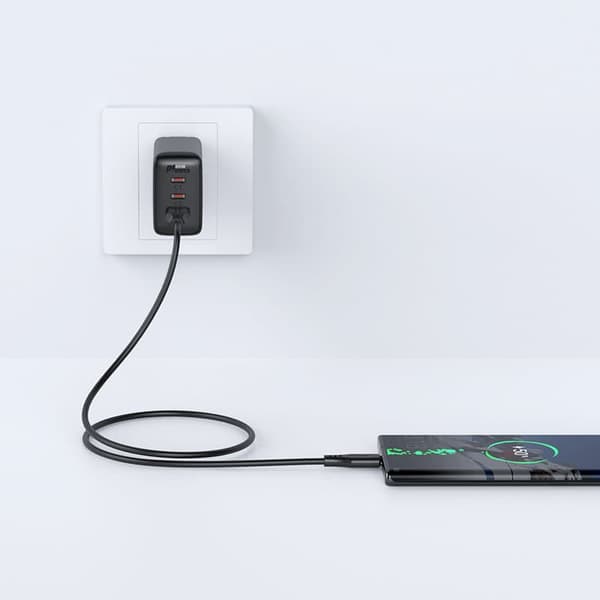 Telefonkabel USB - USB-C 3A 1,2m vit_MGF