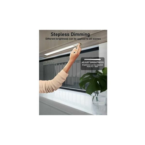 LED køkkenbelysning under skab, USB-genopladelig, 2500 mAh, 40 cm, dæmpbar_MGF