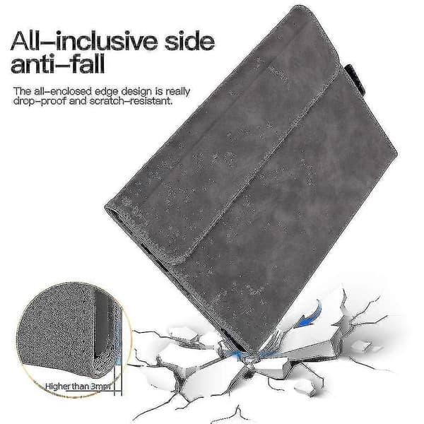 Til Microsoft Surface Pro 9 PU Læder Tastatur Etui Justerbart Stativ Anti-drop Tablet Beskyttelse_MGF