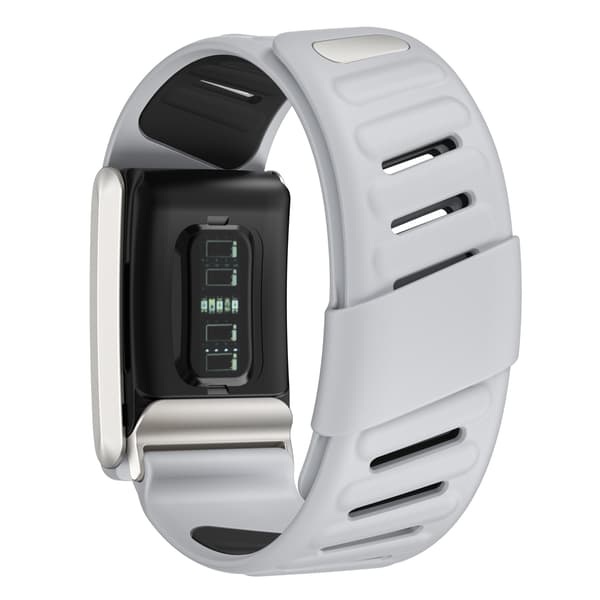 Silikoninen ranneke Whoop 4.0:lle, musta+harmaa Black+Grey