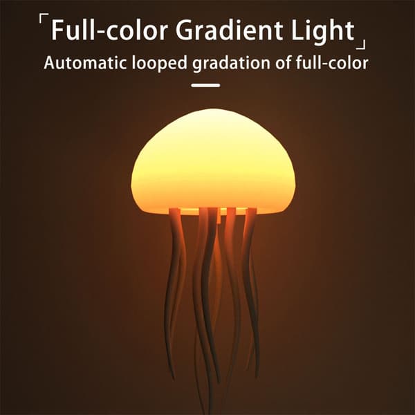 Sound-Activated Jellyfish Lamp - Color-Changing, Hanging & Base Model - Relaxing Atmosphere