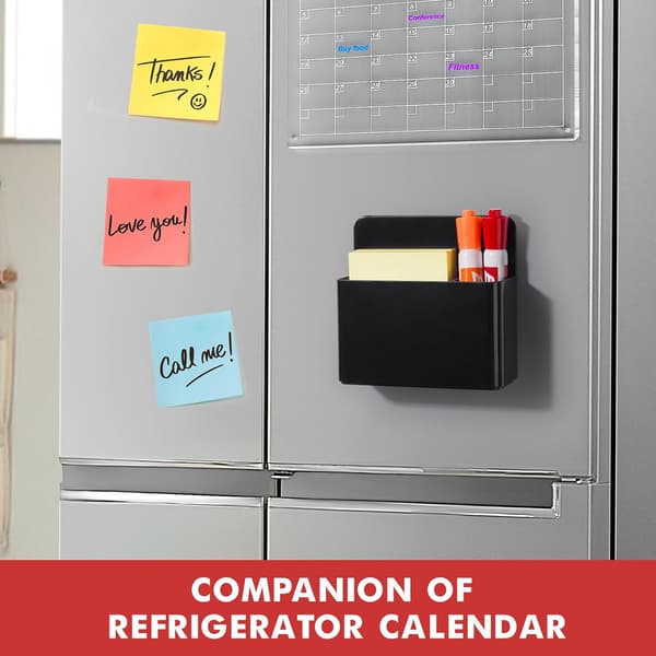 2-delad ABS Magnetisk Organizer - Skåp- & Kylskåpstillbehör Svart