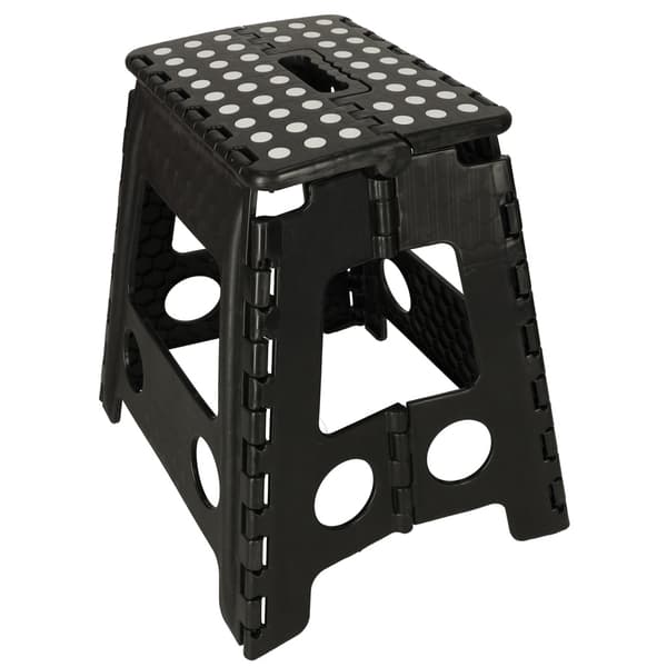 Hopfällbar Pall / Stegpall - 150 kg_MGF Black