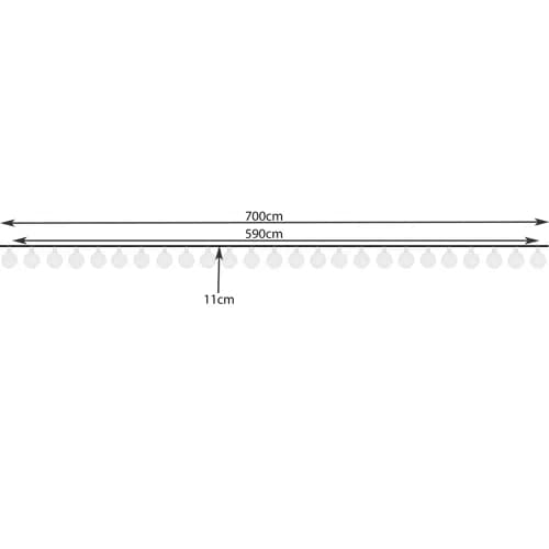 LED-guirlande med solcelle 7m – 50 farvede kugler_MGF