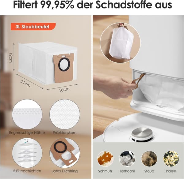 Tilbehørssett for Xiaomi X20+/Dreame L10s Ultra