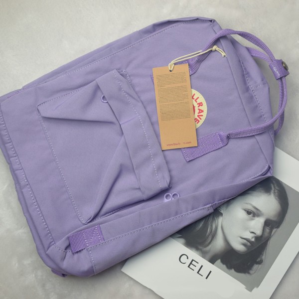 7-20L Ryggsäck Laptopväska Stor Kapacitet Present till Barn Ljus Lila Light purple 20L