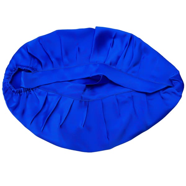 Sleeping Cap for Long Hair, 100% Silk Blue Blue
