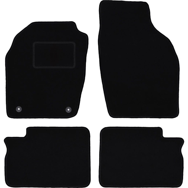 Sorte velourmåtter til: Opel Agila A hatchback (2000-2007)_MGF