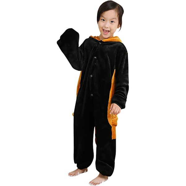 Barn/Unisex Fancy Dress Djurdräkt Onesie Pyjamas Jumpsuit Cosplay Kigurumi Jul Halloween Maskerad Tvättbjörn 120