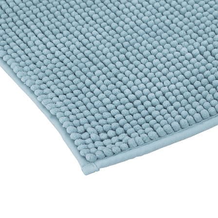 Chenille Badrumsmatte 80x50 cm Blå_MGF