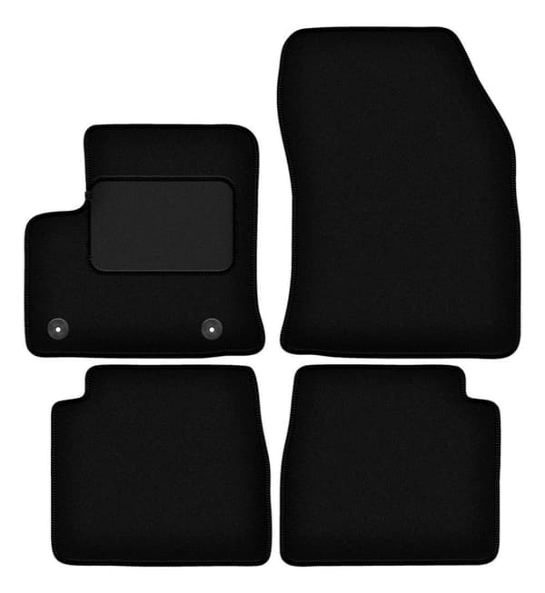Svarte velourmatter for: Citroen e-C4 hatchback (2021-)_MGF