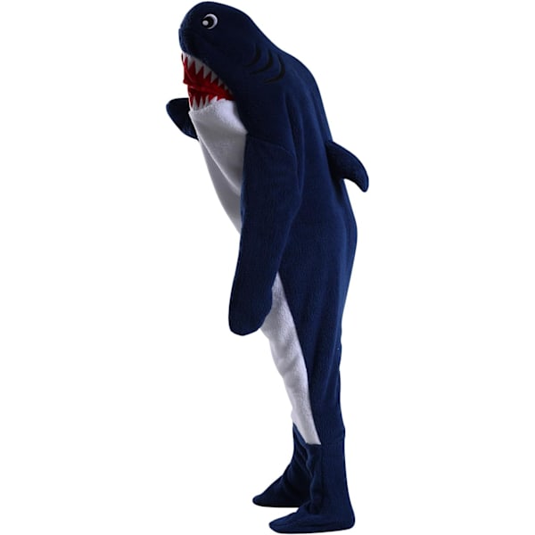 Barn unisex jumpsuits, 2023 kostyme dyreonesie nattkjole pyjamas hettegenser cosplay kigurum nattøy jul Halloween Shark4 170