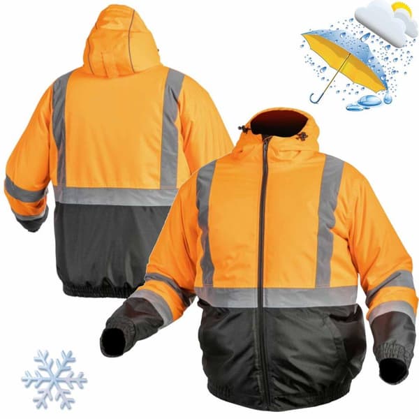 OKER Varningsisolerad jacka orange L_MGF