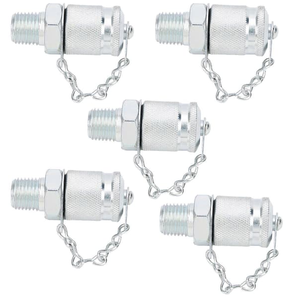 5 stk Hydraulisk testadapter Gjenge Testkoblinger Koblinger Trykkmåling PT/PPTNPT1/4_MGF