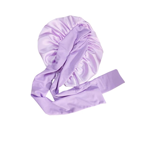 Sovehætte i 100 % silke til kvinder, lyslilla LightPurple