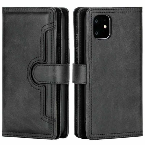 Kompatibel med iPhone 11 Wallet Case 10 Grid Array V3 Rosenguld 150