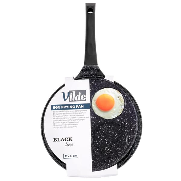 Eggform i granitt, 4 hull, BLACK LINE, 26 cm_MGF