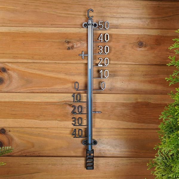 Termometer Utomhus Inomhus Trädgård Balkong Väggmonterad 41 cm_MGF