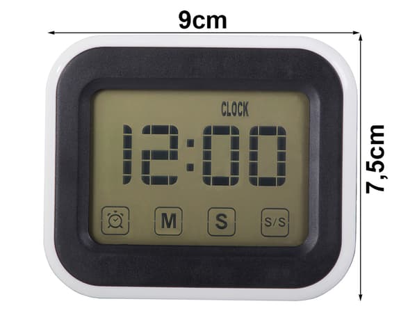 Elektronisk LCD-väckarklocka - Med alarm och digital display_MGF
