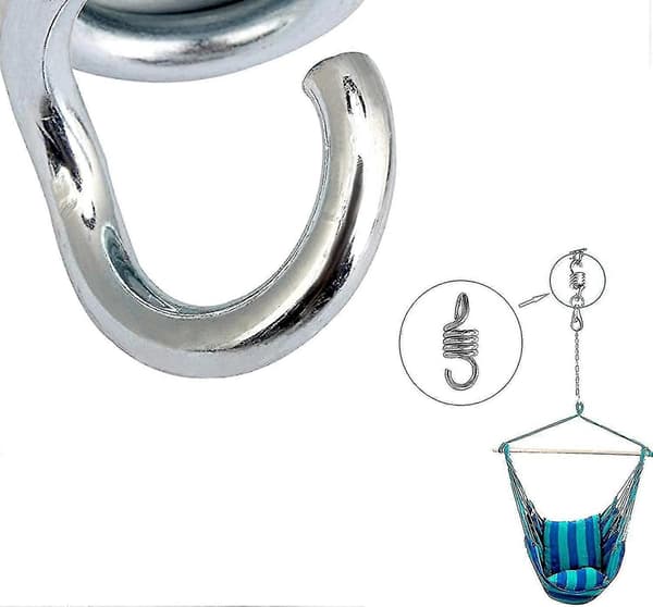 Hammock Spring, Hanging Chair Spring, Rocking Chair Spring (Silver) - Perfet_MGF