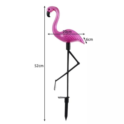 Havelampe Flamingo - Solcelle_MGF Pink
