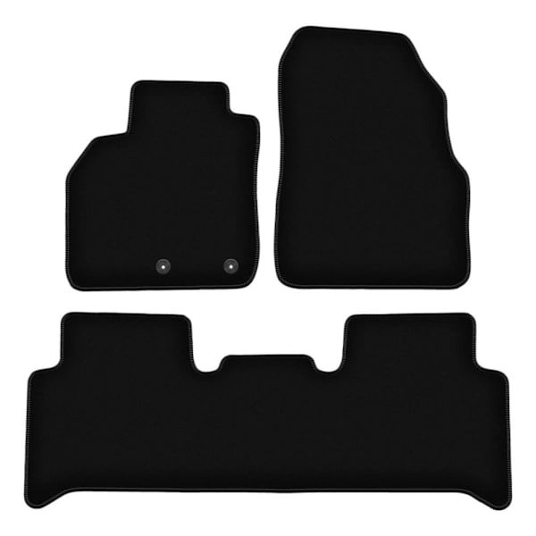 BASIC sorte velourmåtter til: Renault Grand Scenic II minivan (2003-2009)_MGF