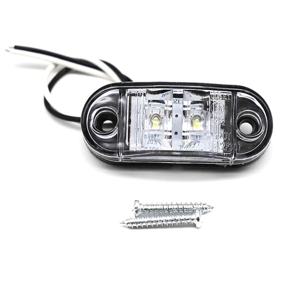 10 stk. Varsellys LED-diodelys Oval LED-sidemarkeringslampe Yellow