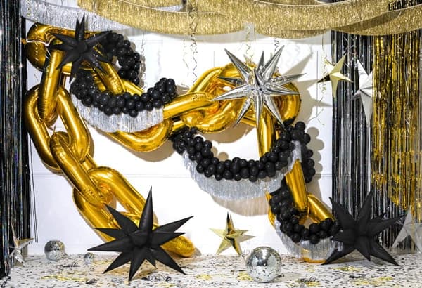PartyDeco Silvergirlang 135 cm_MGF