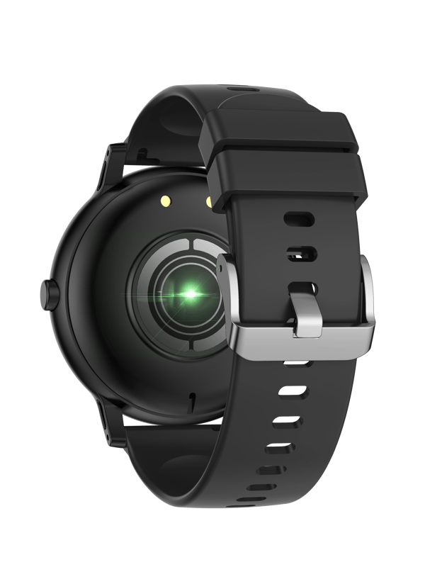 Smartwatch med BT-opkald og mange målefunktioner Sort Black