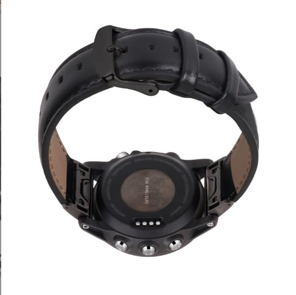 Ægte læderurrem til Garmin Fenix 7S/6S/5S - Quick Release Sort 20 mm Black 20 mm